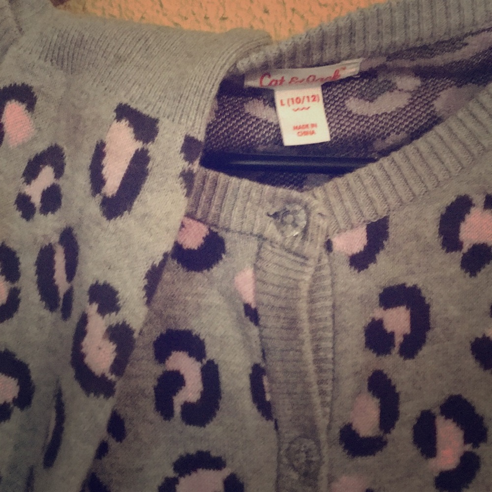 Cat & Jack girls sweater 10/12 large